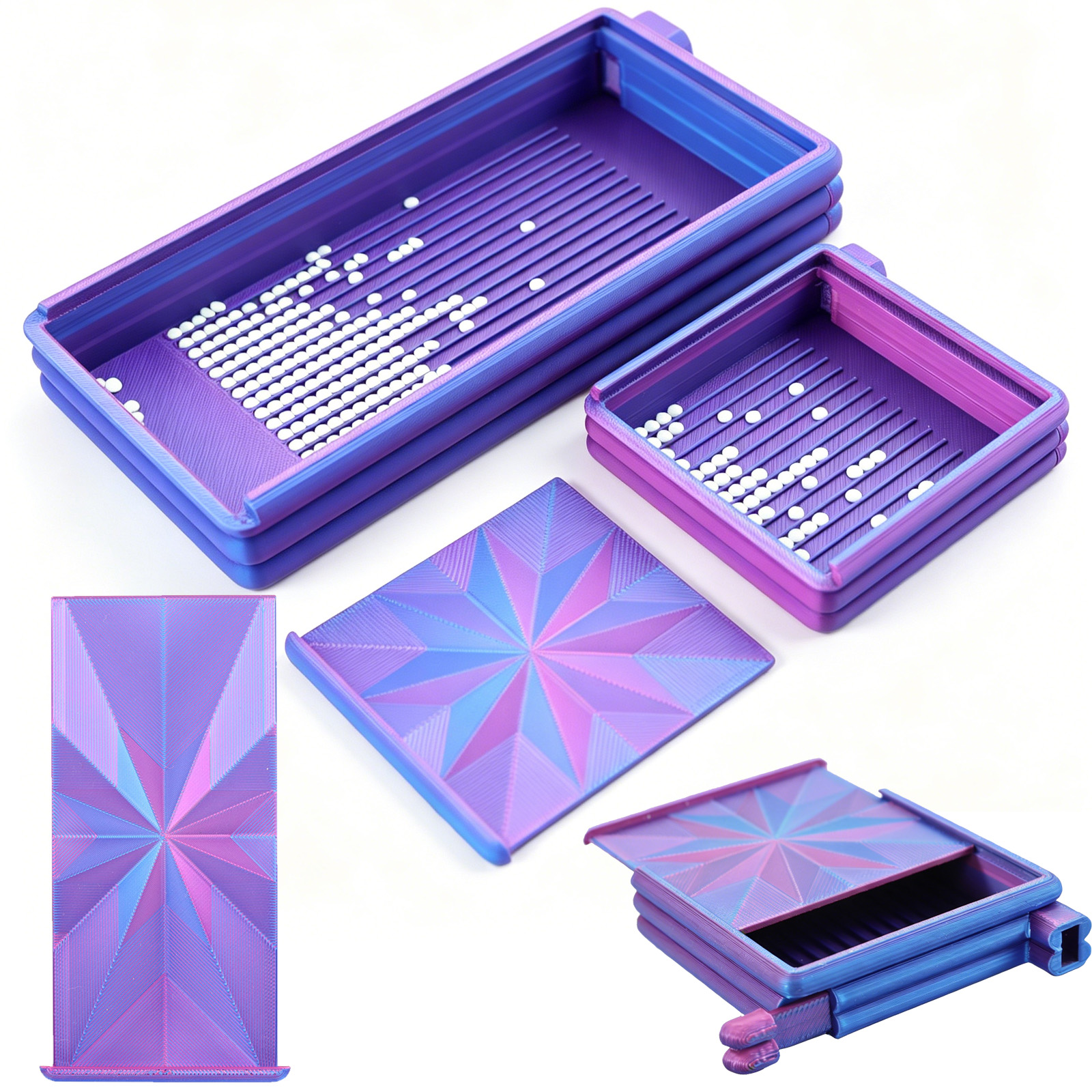 Art Craft Organizer - 3 in 1 Gradient Color Diamond