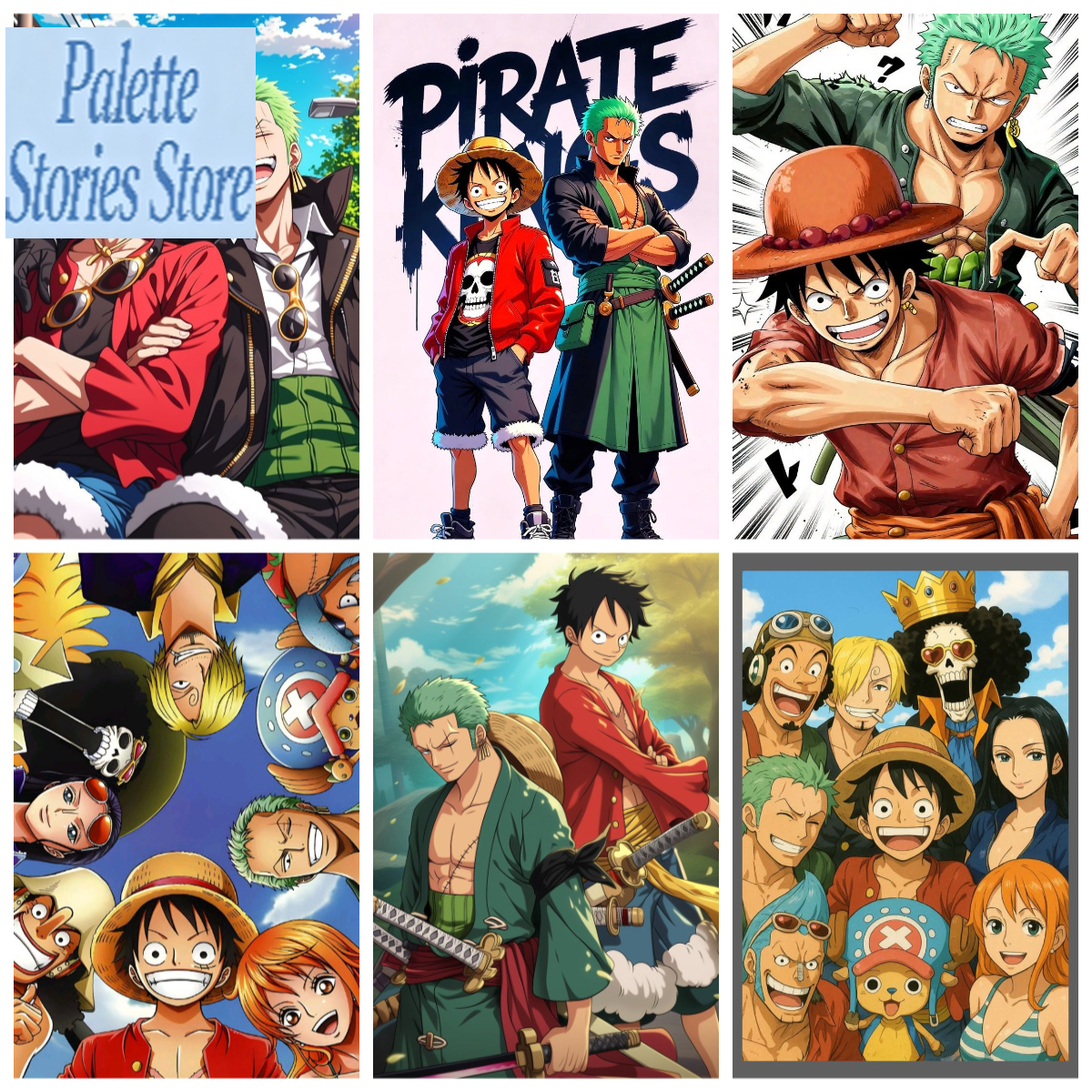 Art And Craft Numbers - One Piece Luffy Paint by Numbers