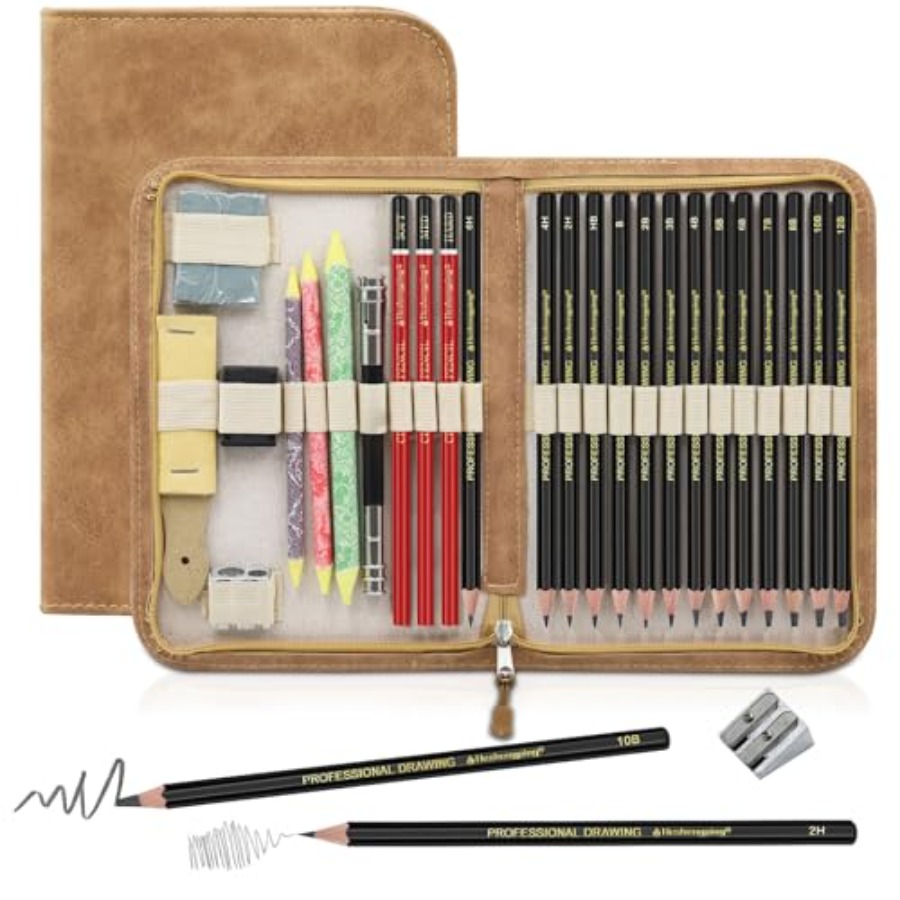 Colored Pencil Professional - Sketching and Drawing Pencils Set 26pcs,