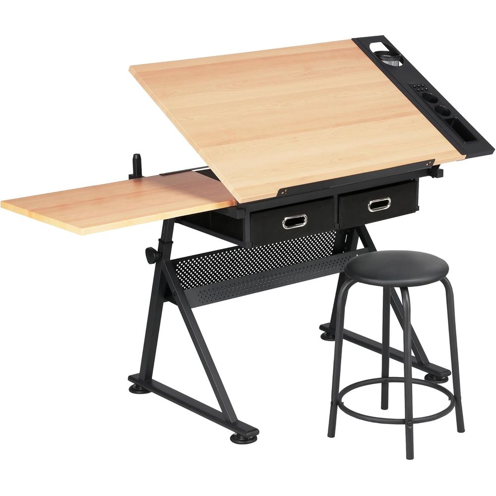Art & Craft Village Pondicherry - Height Adjustable Drating Table Ding Table
