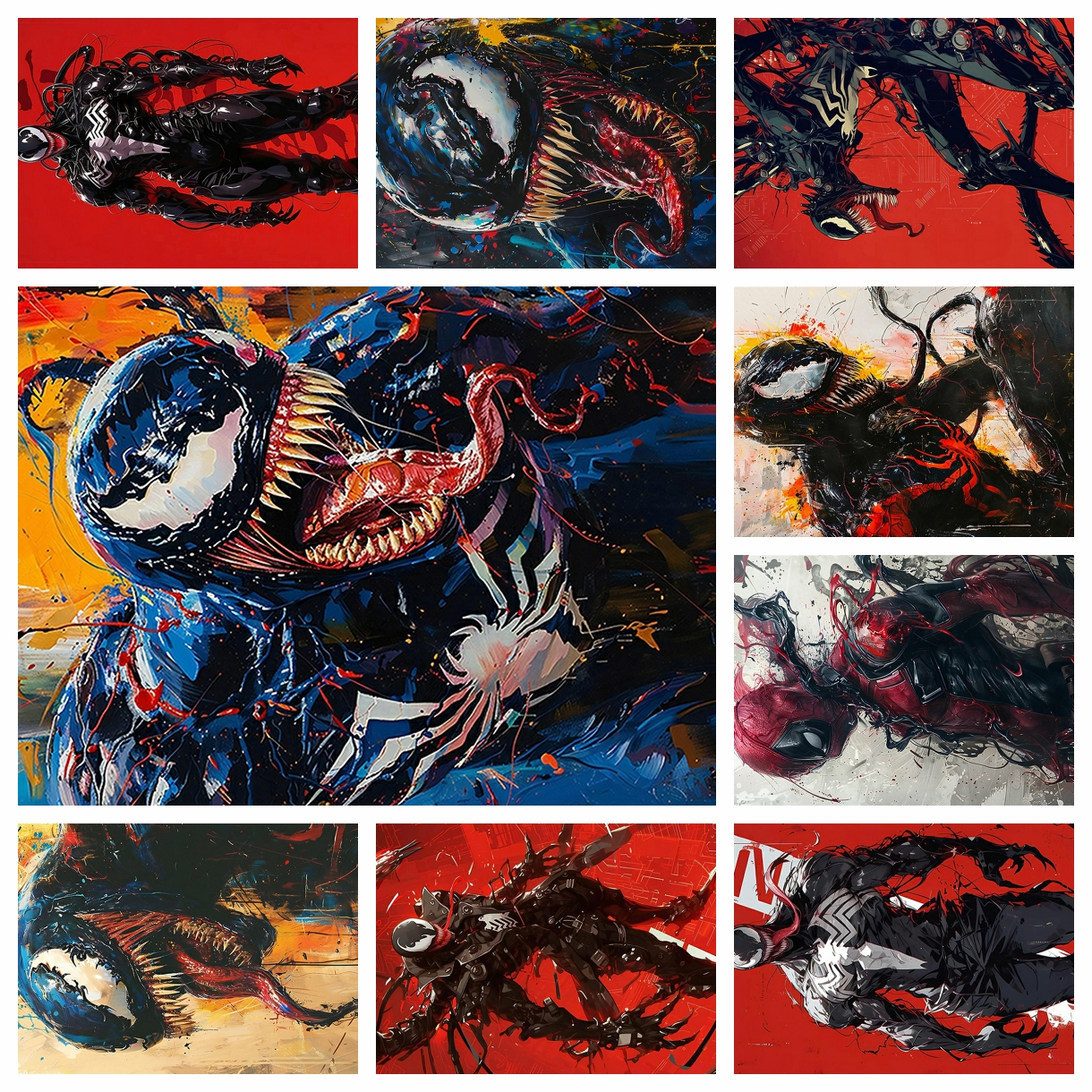 Anime Marvel venom spider-man  - مراجعة Craft Art Set وسعره
