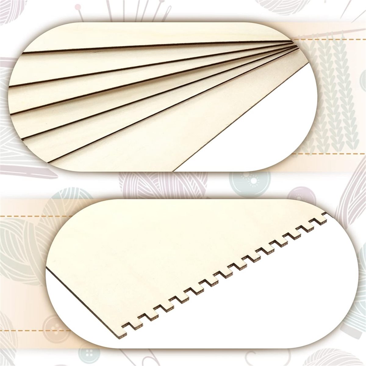 18 Pcs Beginners Wooden Notche - مراجعة Art Craft Tools وسعره