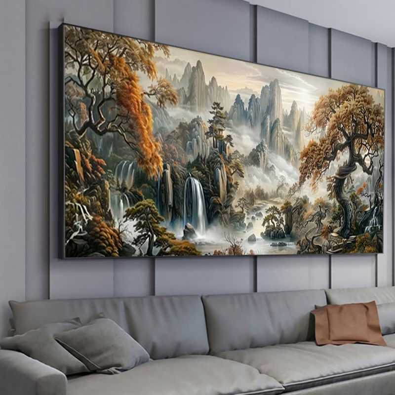 Majestic Mountains Trees Lands - مراجعة Art Craft Tree وسعره