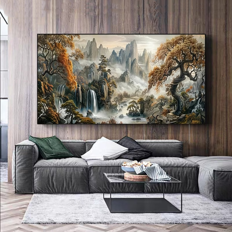 Majestic Mountains Trees Lands - مراجعة Art Craft Tree وسعره