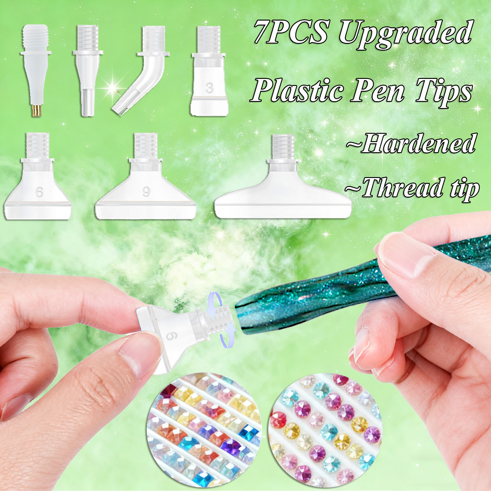 Diamond Paintbrush Set (Green) - مراجعة Art Craft Tools وسعره