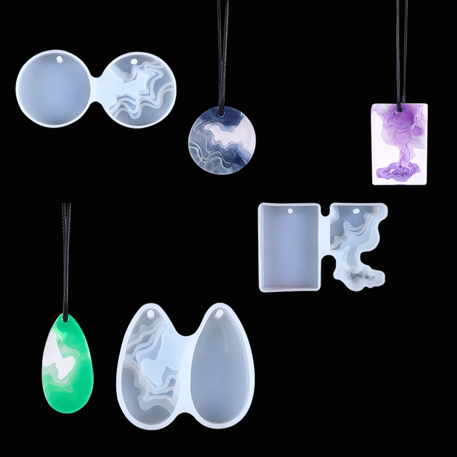 3pcs DIY Crystal Mold Set Roun - مراجعة Art Craft Show وسعره