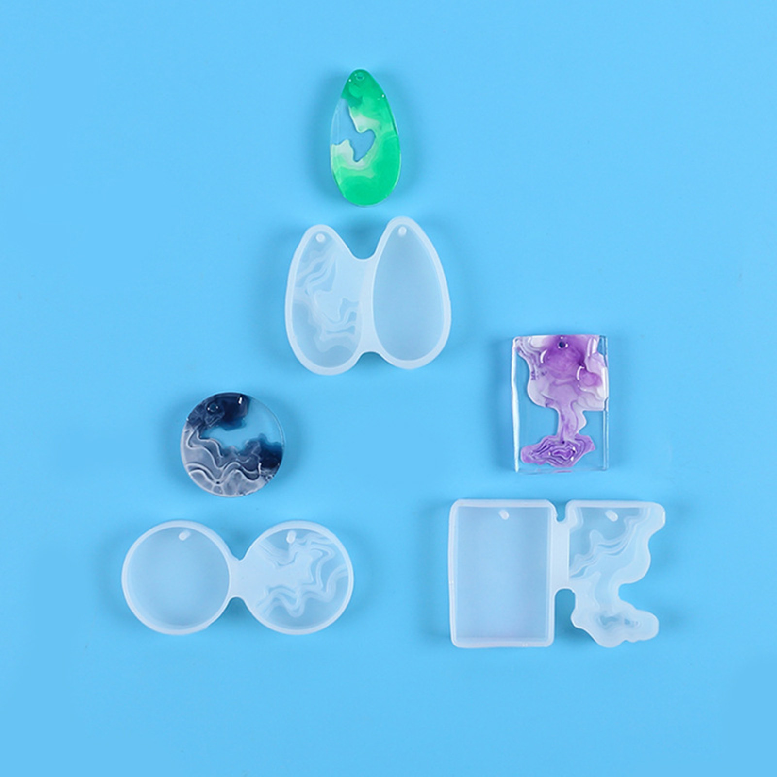 3pcs DIY Crystal Mold Set Roun - مراجعة Art Craft Show وسعره