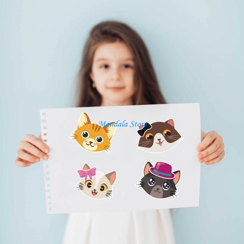 U2JC 36Pcs Cats Stickers Schoo - مراجعة Art Craft Description وسعره