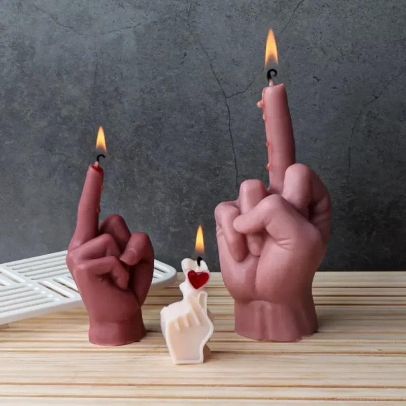 3D Middle Finger Silicone Mold - مراجعة Art Craft Gift Ideas وسعره