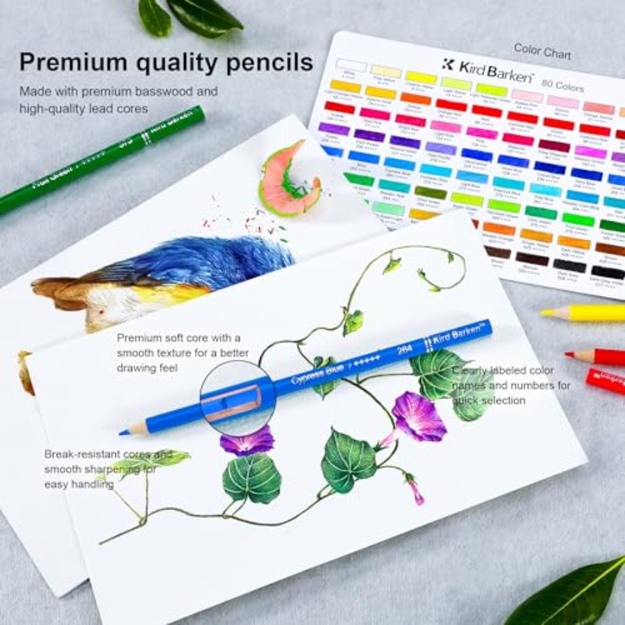 80 Colored Pencils Professiona - مراجعة Colored Pencil Professional وسعره