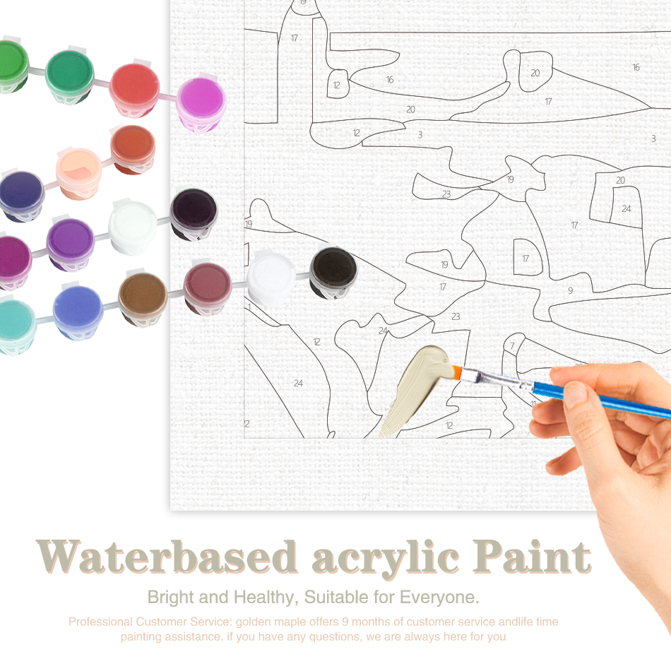 CHENISTORY Paint By Number Ani - مراجعة Art And Craft Numbers وسعره