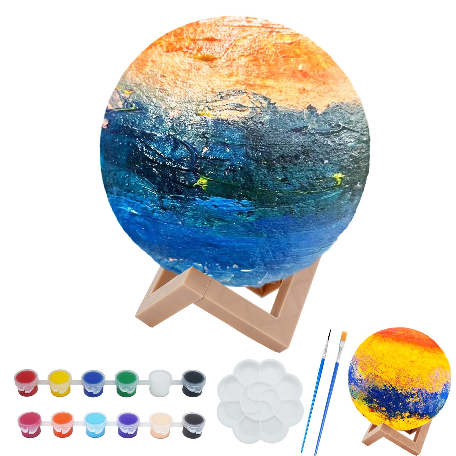 Paint Your Own Moon Lamp Kit C - مراجعة Art Craft Night وسعره