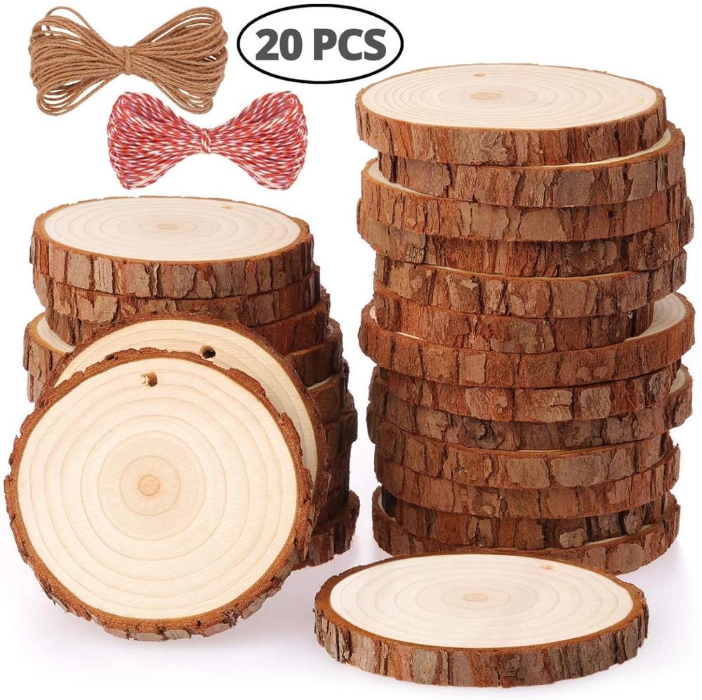 Natural Wood Slices Craft Wood - مراجعة Art Craft Tree وسعره