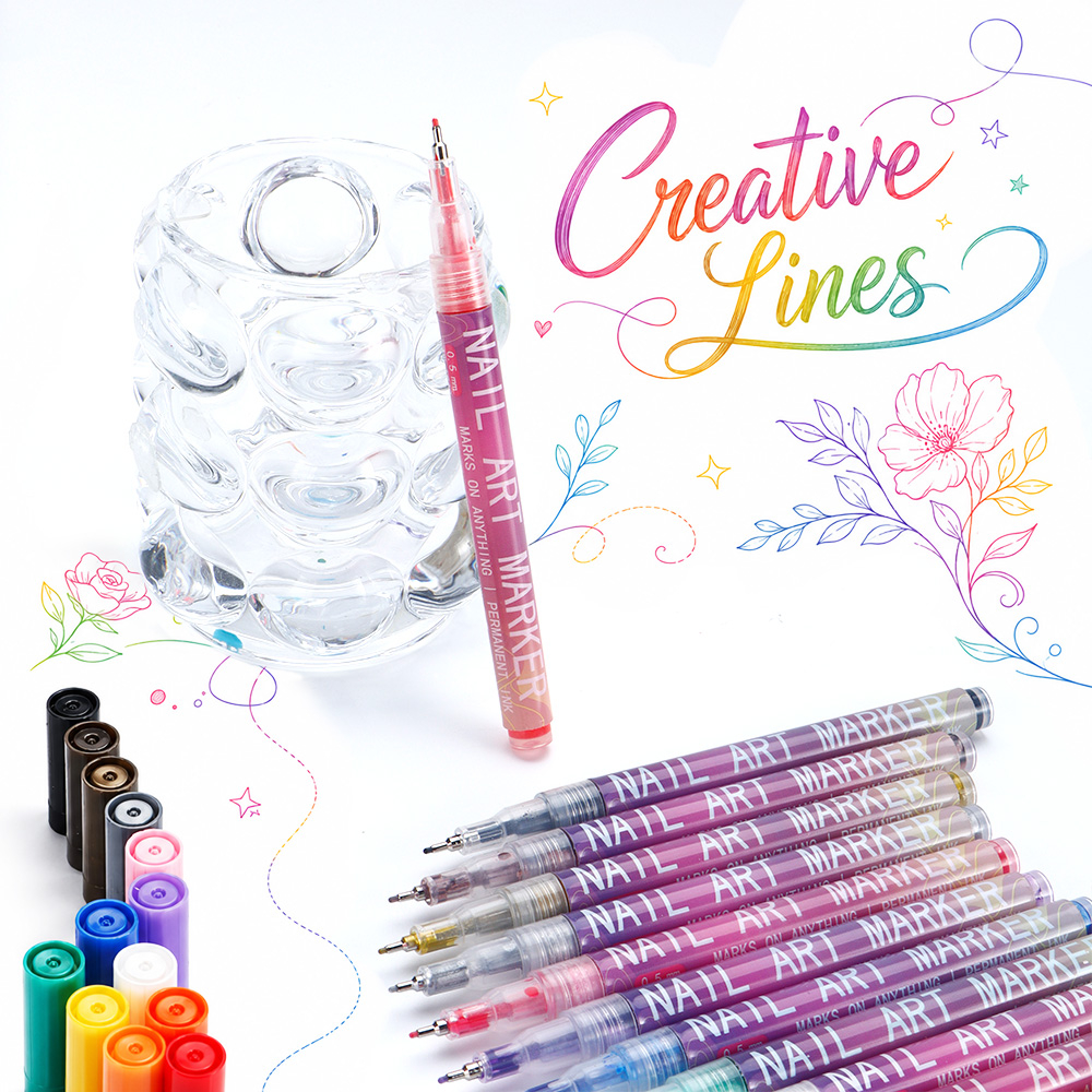12Pcs Fine Line Marker Pen Set - مراجعة Illustration Marker Set وسعره