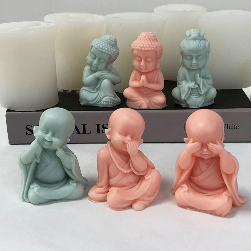 3D Little Monk Candle Silicone - مراجعة Art Craft Show وسعره