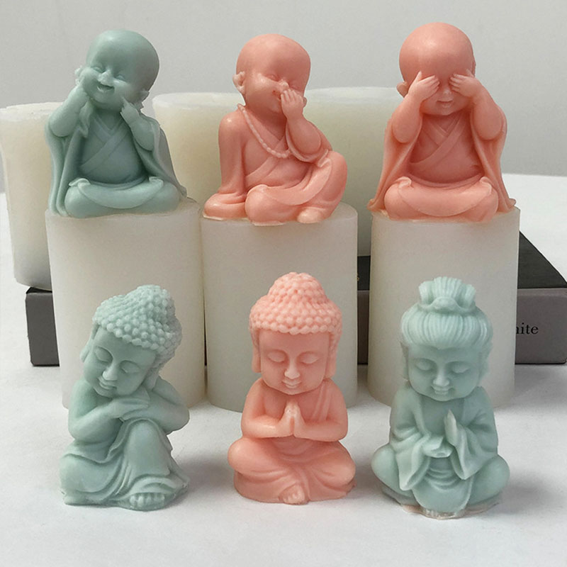 3D Little Monk Candle Silicone - مراجعة Art Craft Show وسعره