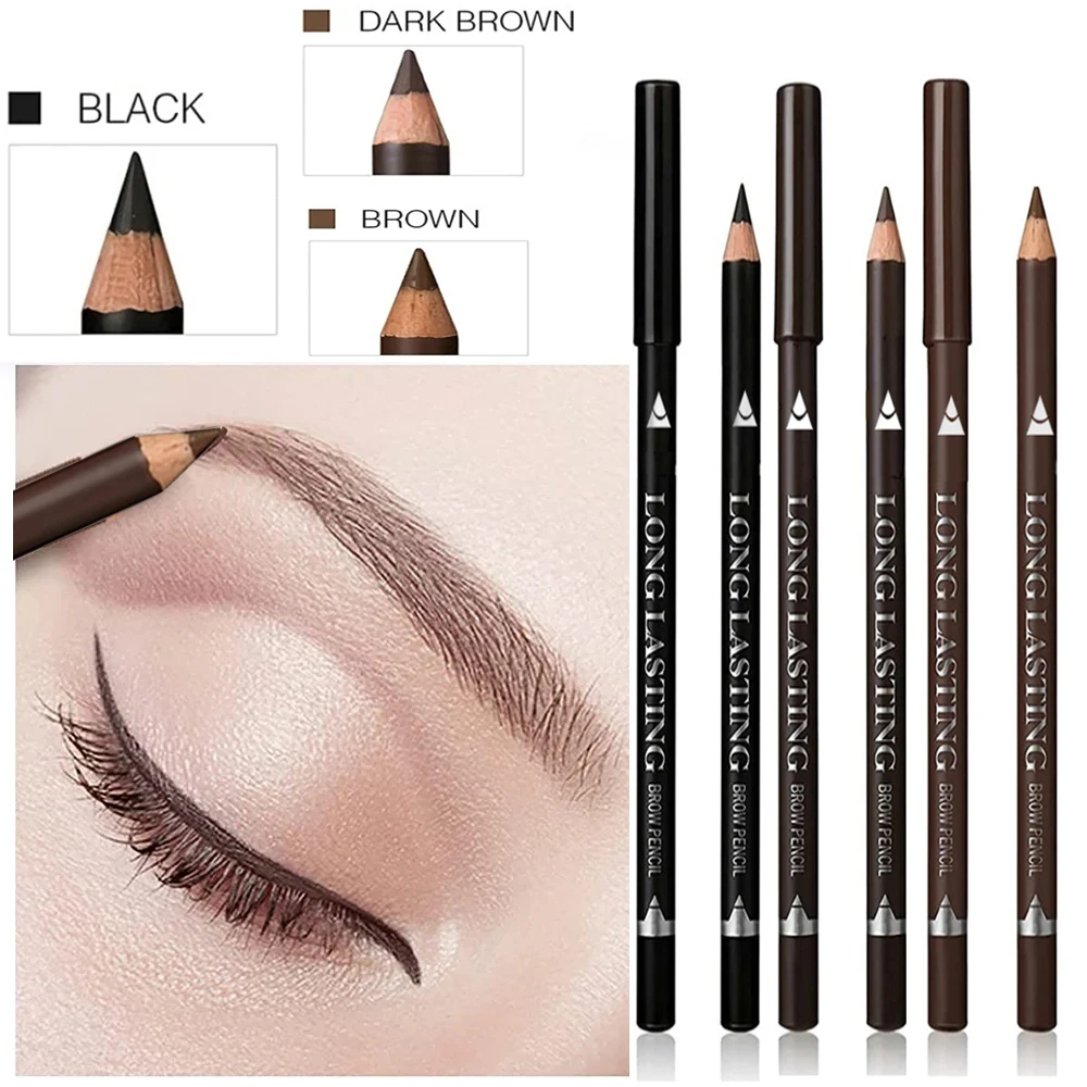 6/12Pcs Eye Brow Pencil Waterp - مراجعة Colored Pencil Professional وسعره
