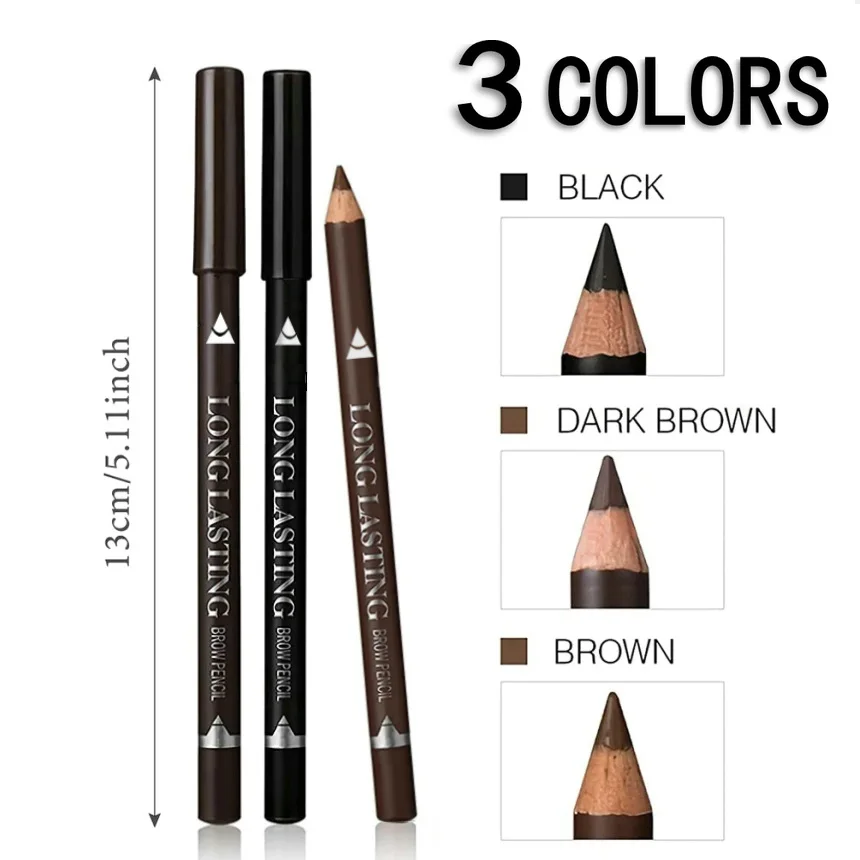 6/12Pcs Eye Brow Pencil Waterp - مراجعة Colored Pencil Professional وسعره