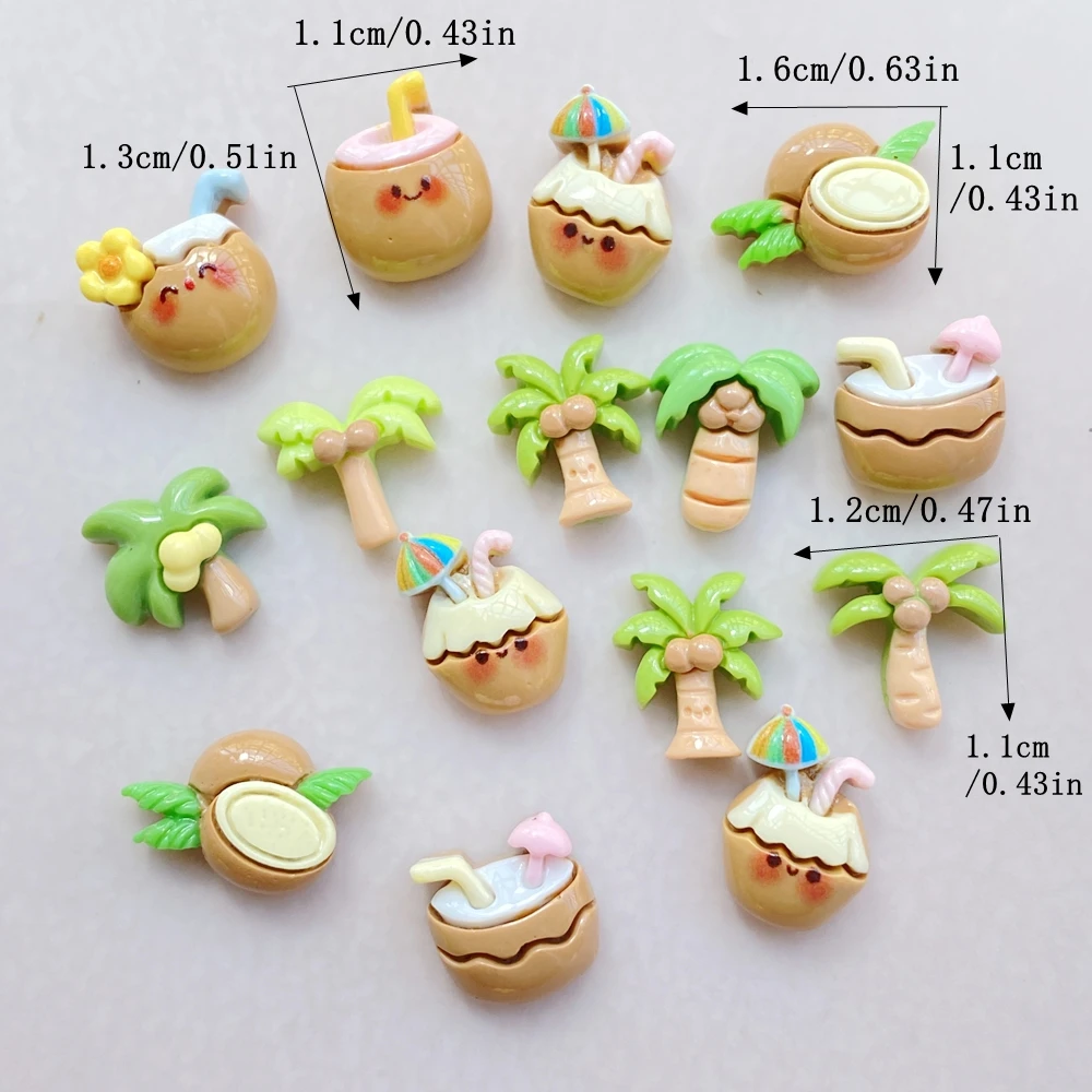 20Pcs Cute Cartoon Coconut Dri - مراجعة Art Craft Tree وسعره