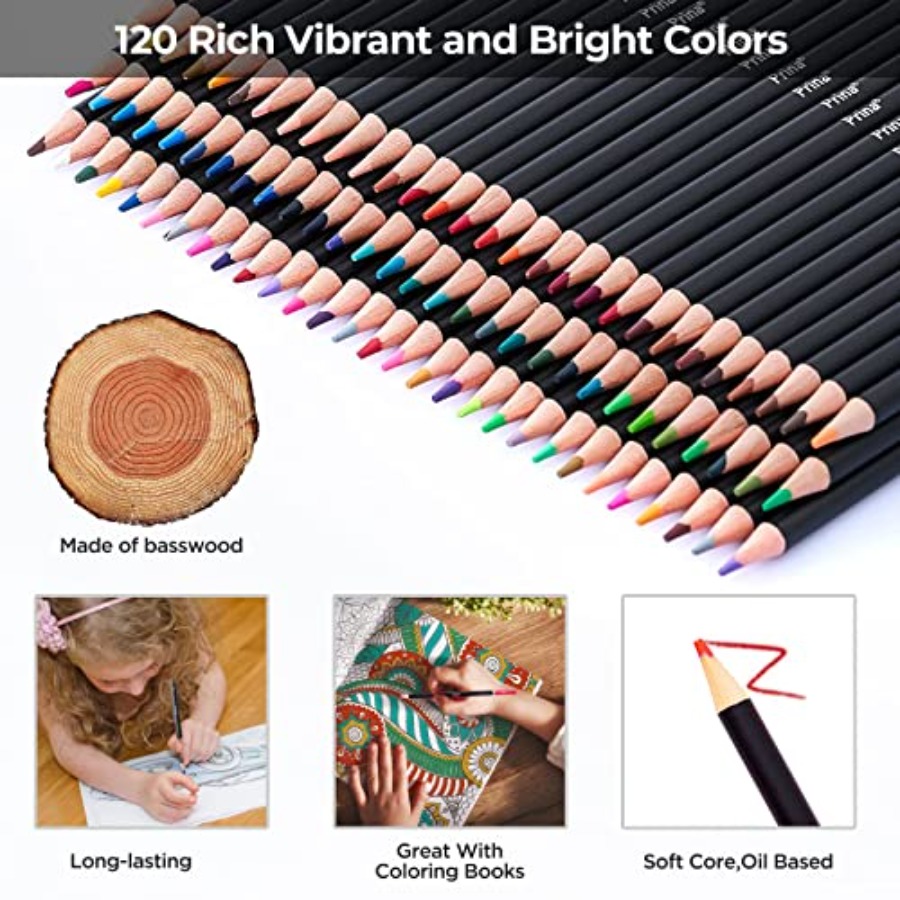 Art Supplies 120 Colors Colore - مراجعة Colored Pencil Professional وسعره