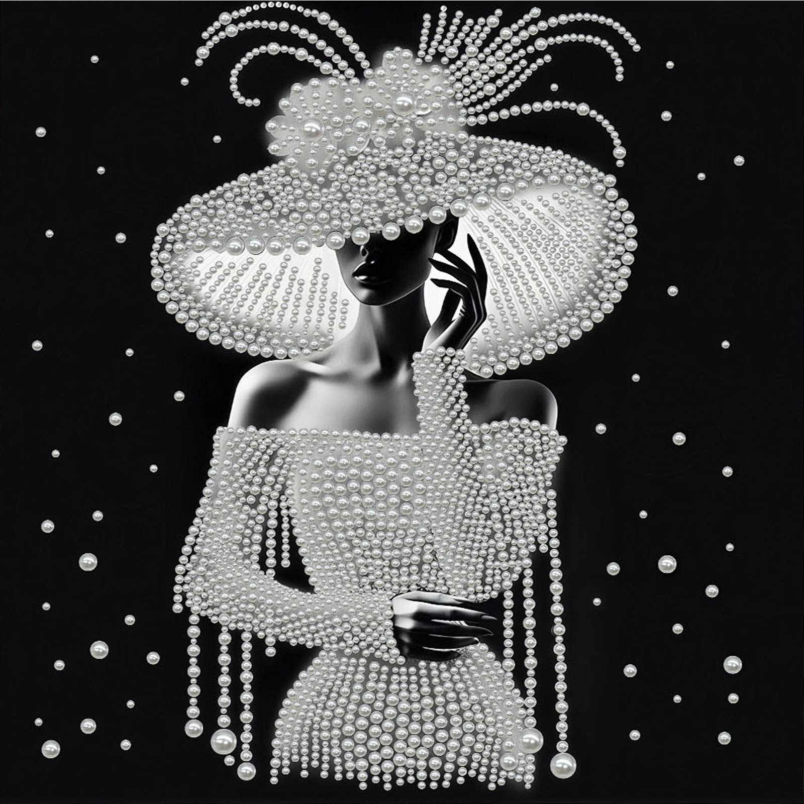 Elegant Lady Full 5D DIY Pearl - مراجعة Art Craft Gift Ideas وسعره