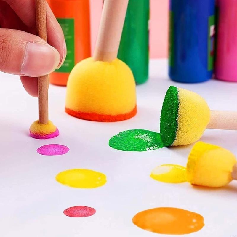 30Pieces Round Sponges Brush S - مراجعة Art Craft Description وسعره