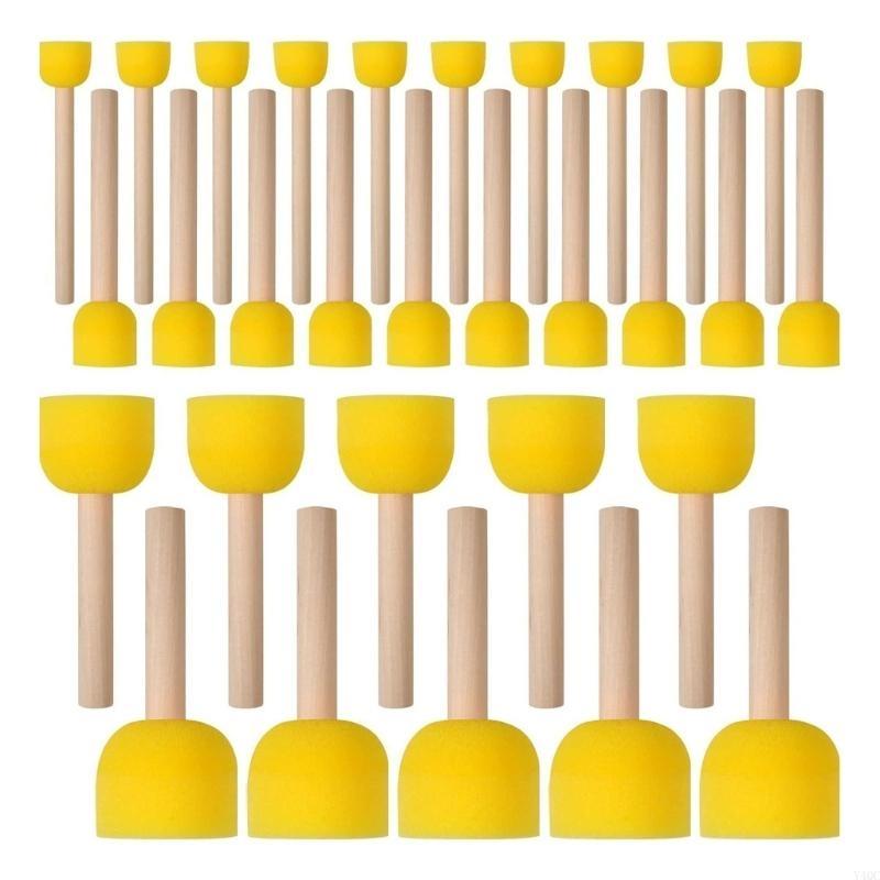 30Pieces Round Sponges Brush S - مراجعة Art Craft Description وسعره