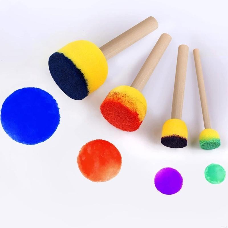 30Pieces Round Sponges Brush S - مراجعة Art Craft Description وسعره