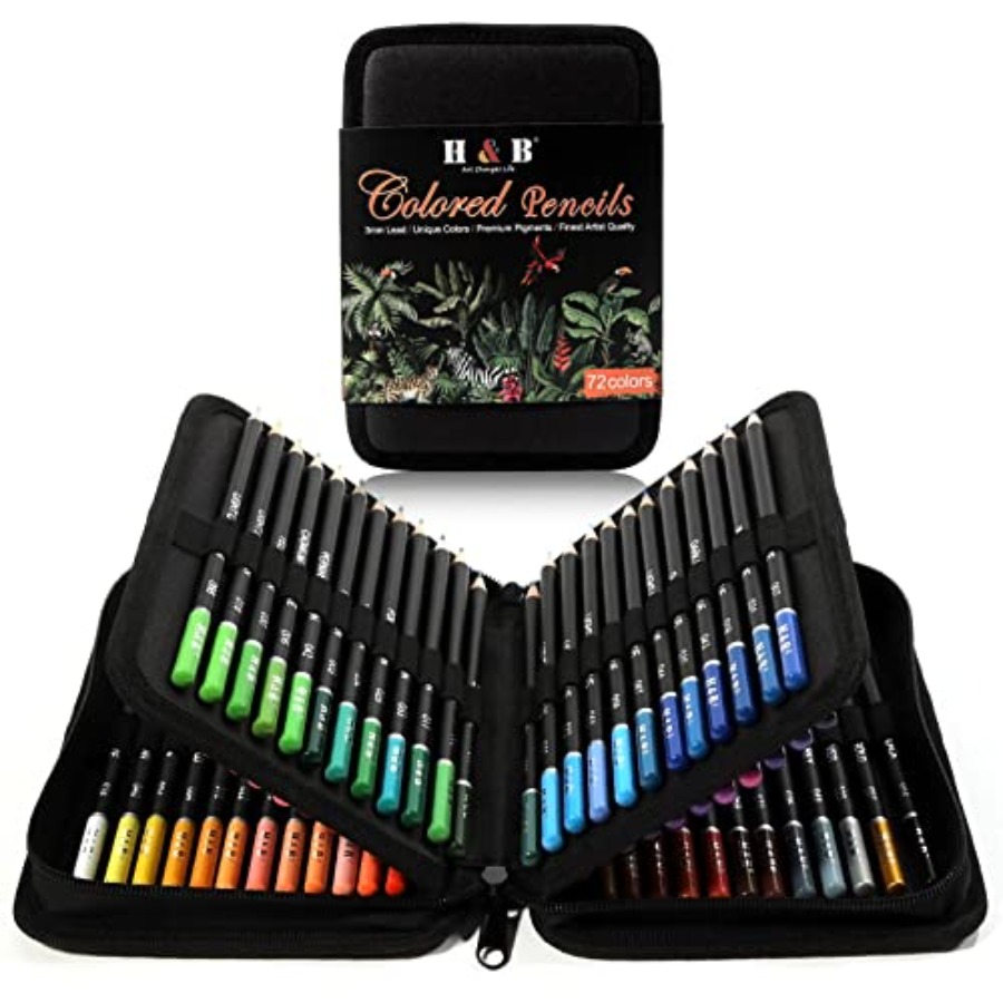 Colored Pencils Kit, Oil-Based - مراجعة Colored Pencil Professional وسعره