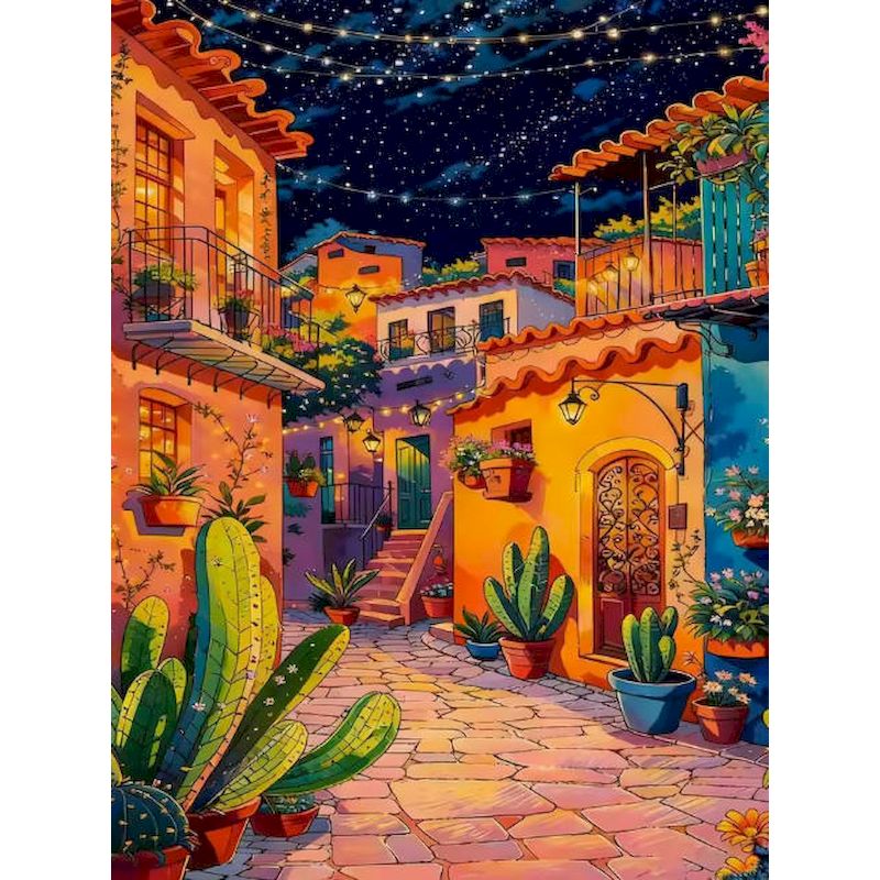 GATYZTORY Night City Paint By  - مراجعة Art Craft Night وسعره