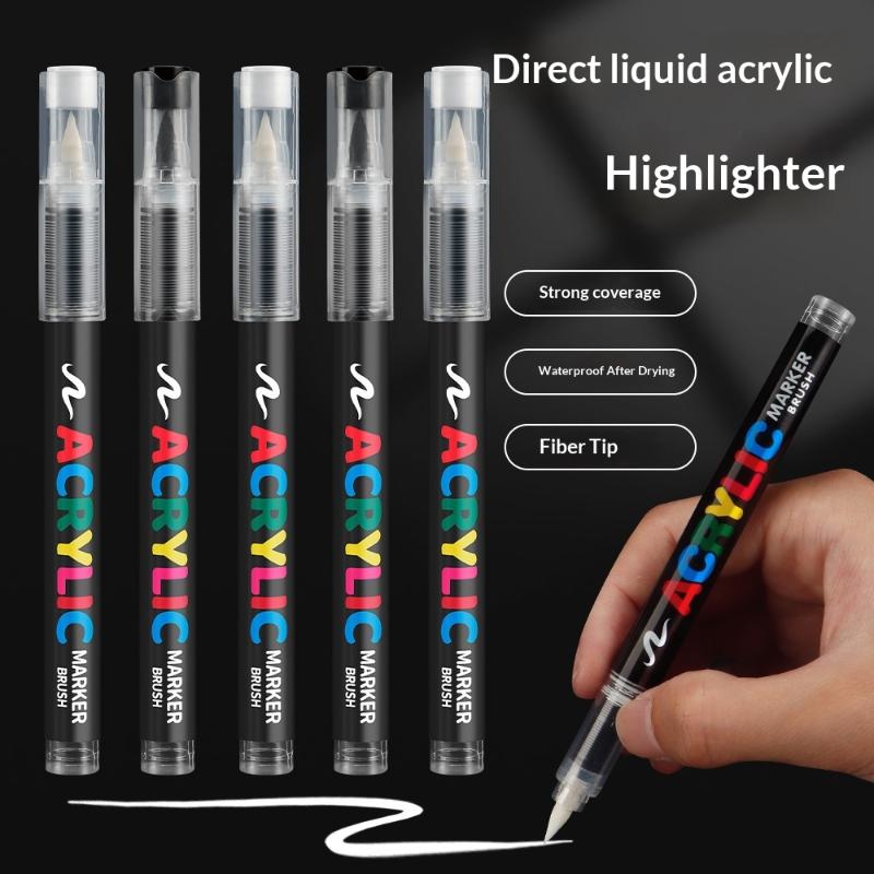 8pcs Black And White Acrylic P - مراجعة Illustration Marker Set وسعره