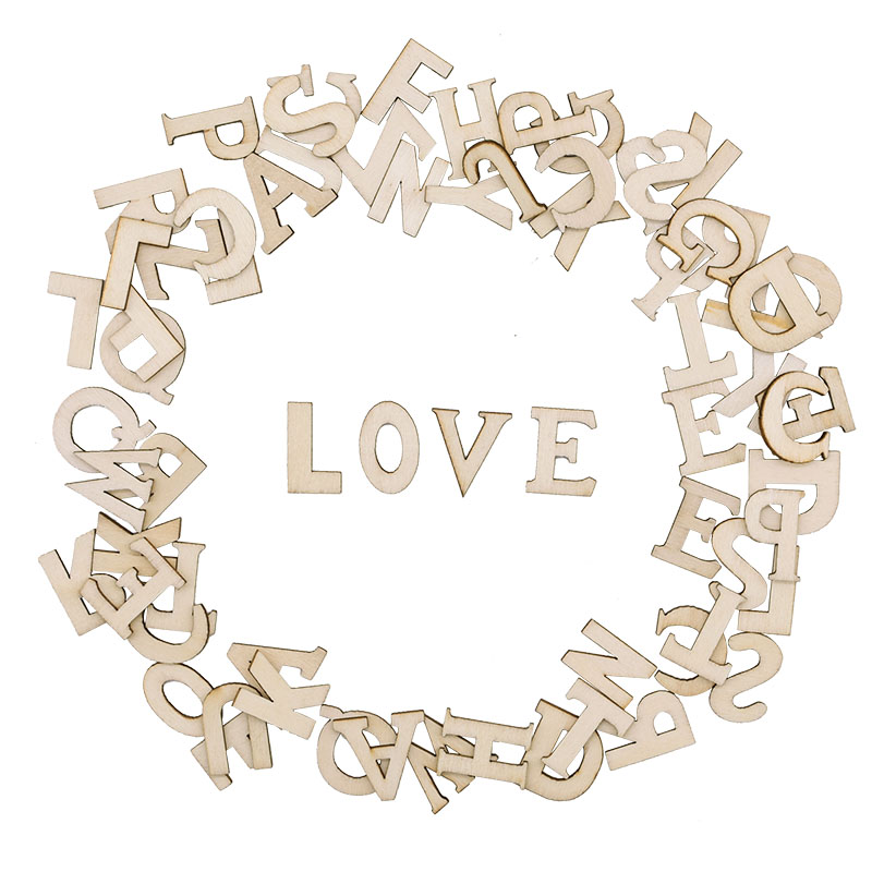 100pcs Letters Wooden Alphabet - مراجعة Art And Craft Numbers وسعره