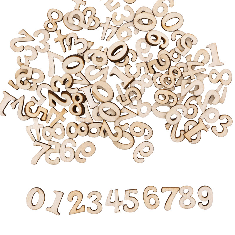 100pcs Letters Wooden Alphabet - مراجعة Art And Craft Numbers وسعره