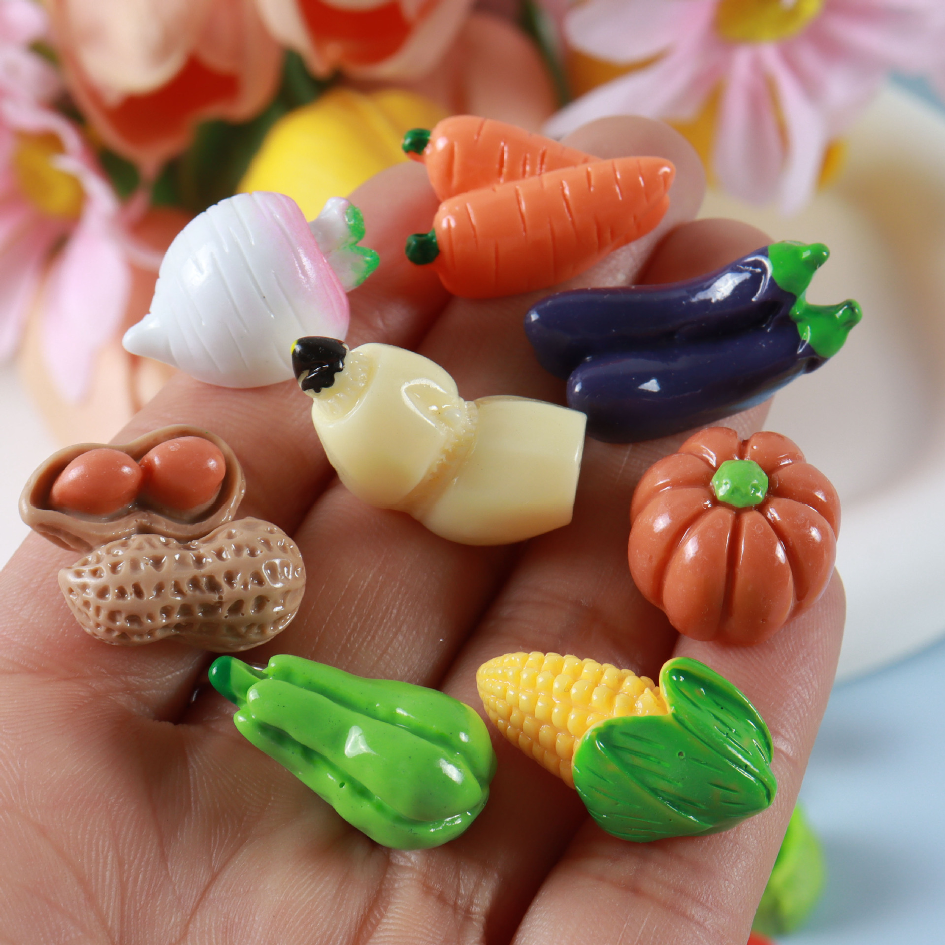 10pcs Vegetable Figurines Mini - مراجعة Art And Craft Vegetable وسعره