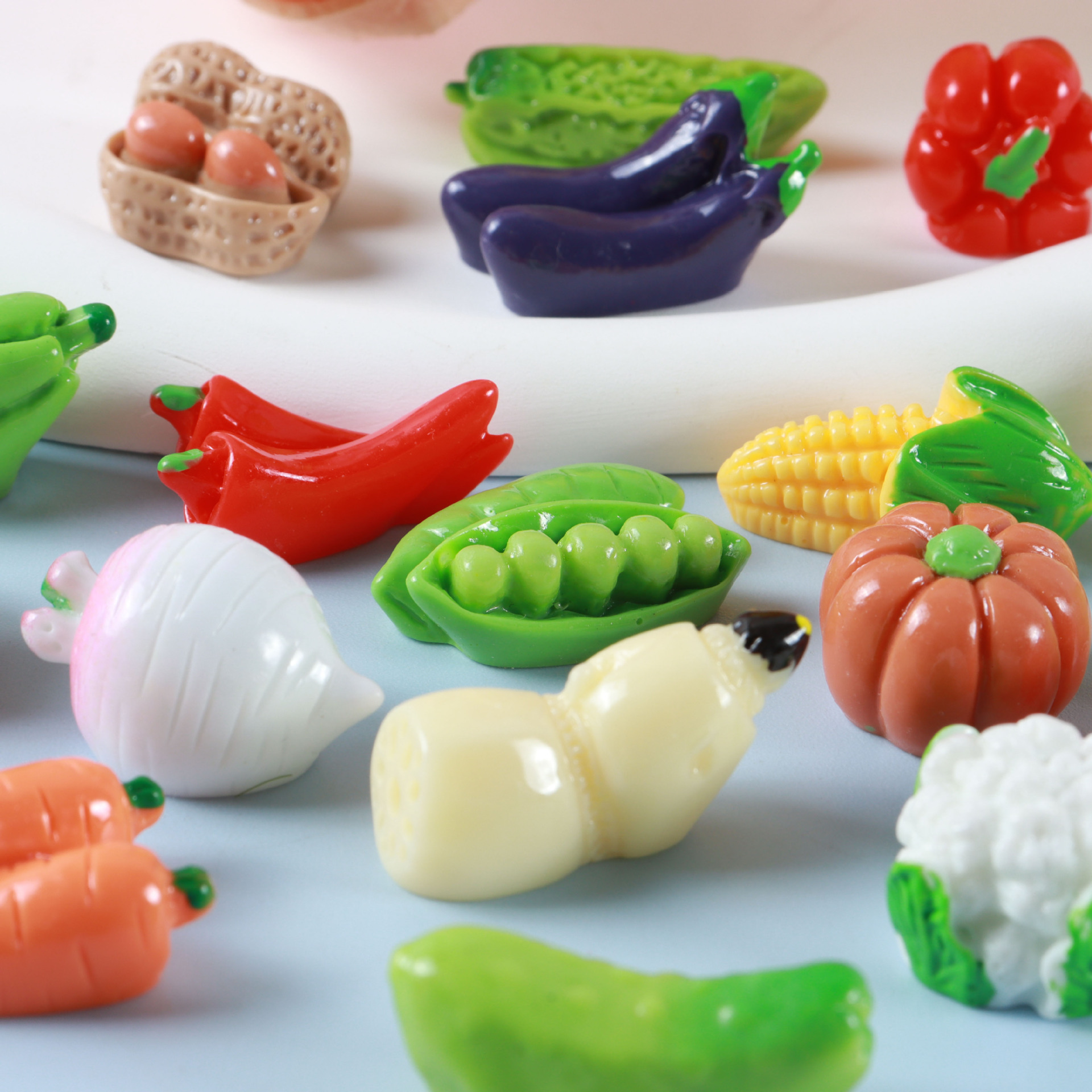 10pcs Vegetable Figurines Mini - مراجعة Art And Craft Vegetable وسعره