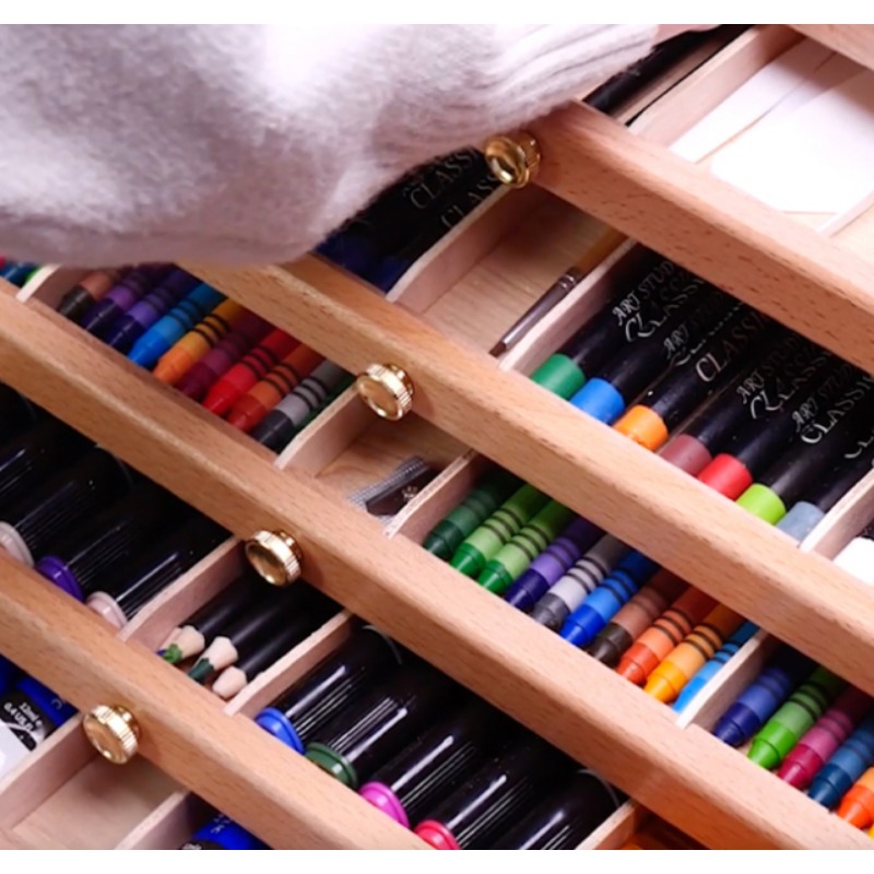 Art Studio Organizer Drawers P - مراجعة Colored Pencil Professional وسعره