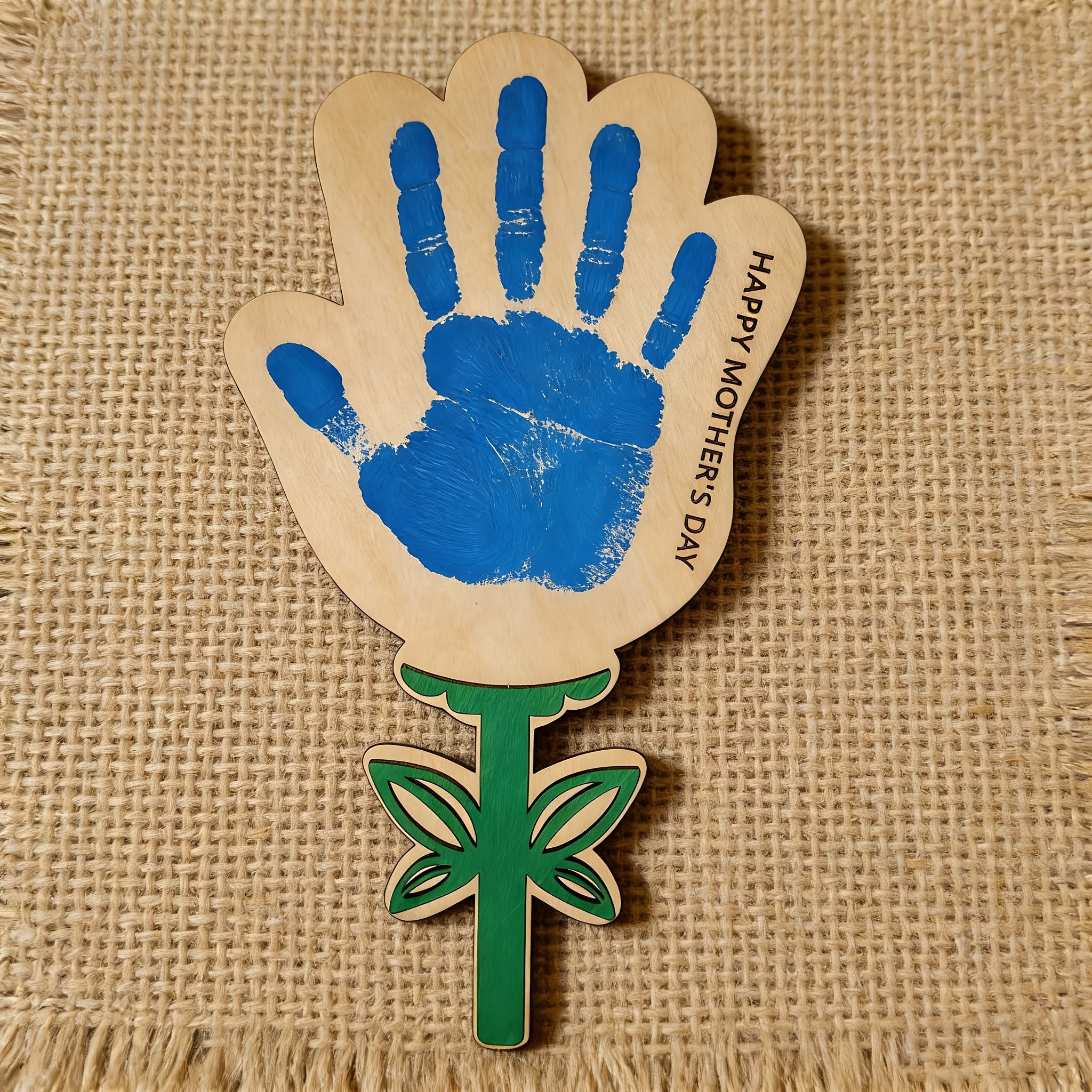 Mother’s Day Wooden Handprint  - مراجعة Art And Craft For Mother'S Day وسعره