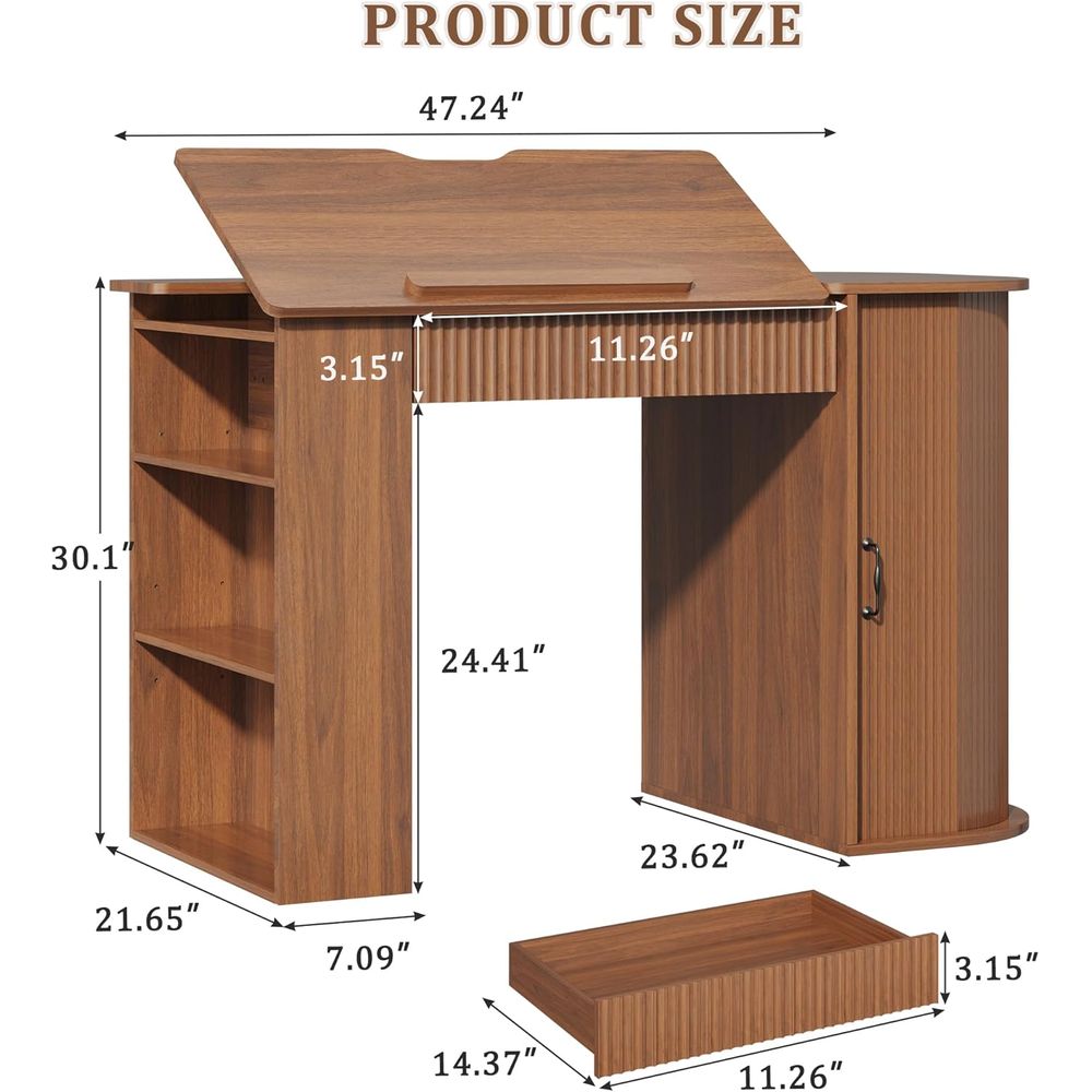 Storage Cabinet Desk with Draw - مراجعة Art & Craft Village Pondicherry وسعره