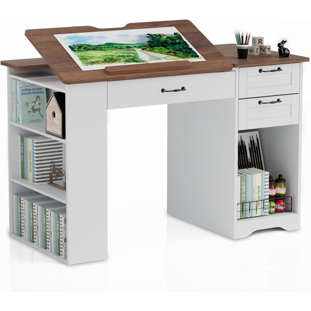 Drating Table with Storage Cab - مراجعة Art & Craft Village Pondicherry وسعره