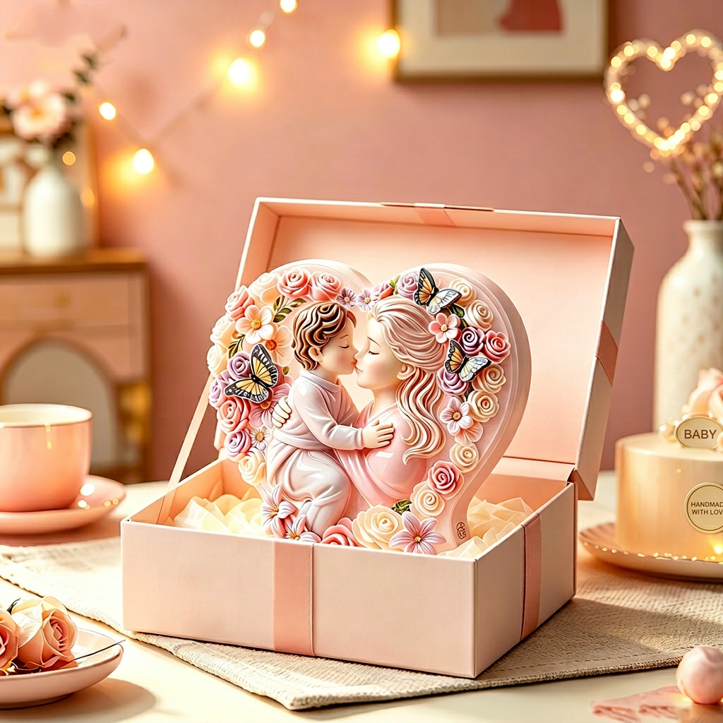 3D Mother Childs Silicone Mold - مراجعة Art And Craft For Mother'S Day وسعره
