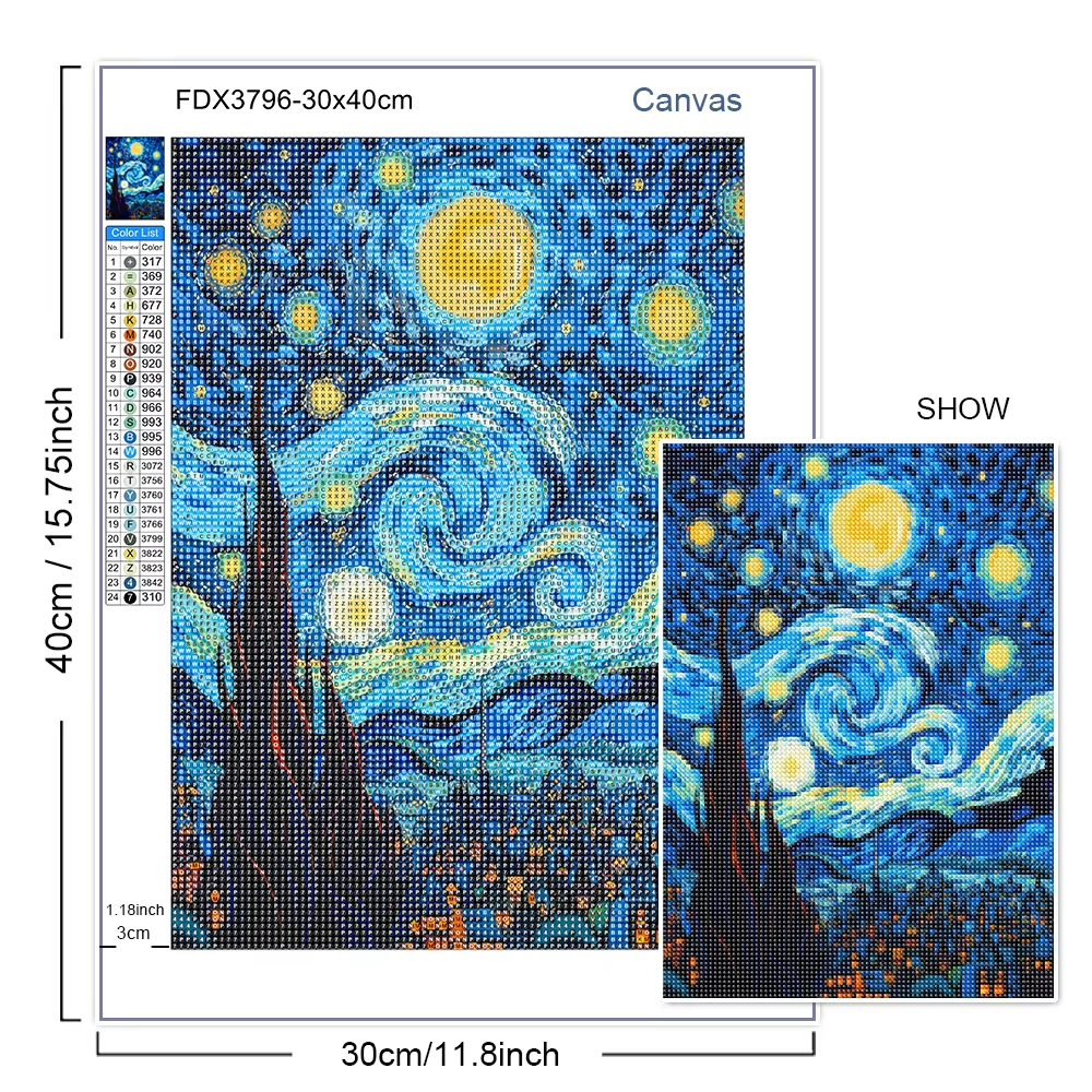 Van Gogh Diamond Art Painting  - مراجعة Art Craft Night وسعره