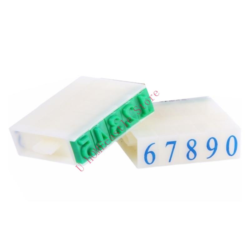 63HF Set of 10 Number Stamp Fo - مراجعة Art Craft Description وسعره
