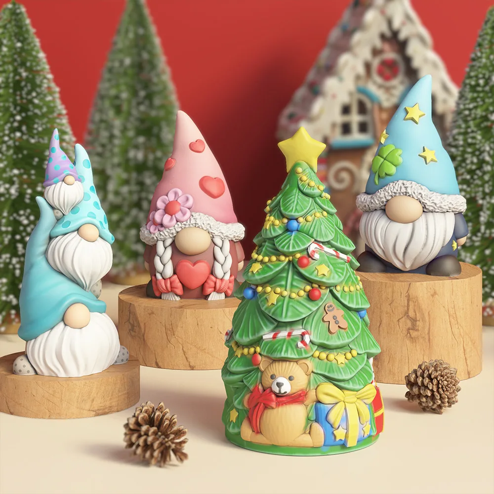 Easter Dwarfs Clay Cement Conc - مراجعة Art Craft Tree وسعره