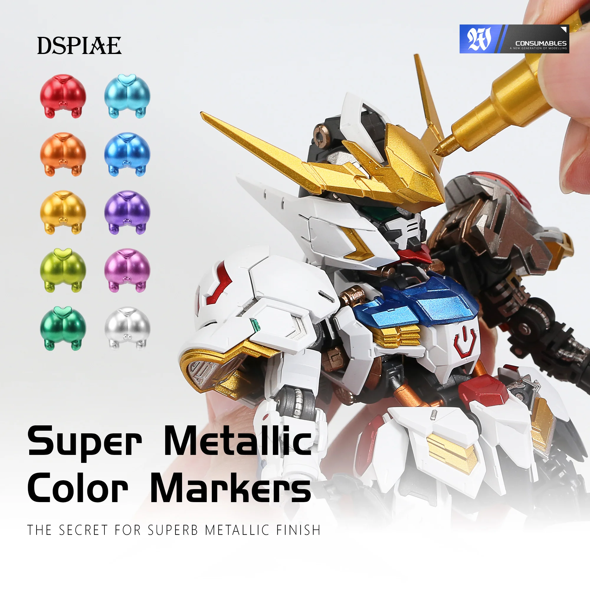 DSPIAE MKA Super Metallic Mark - مراجعة Illustration Marker Set وسعره