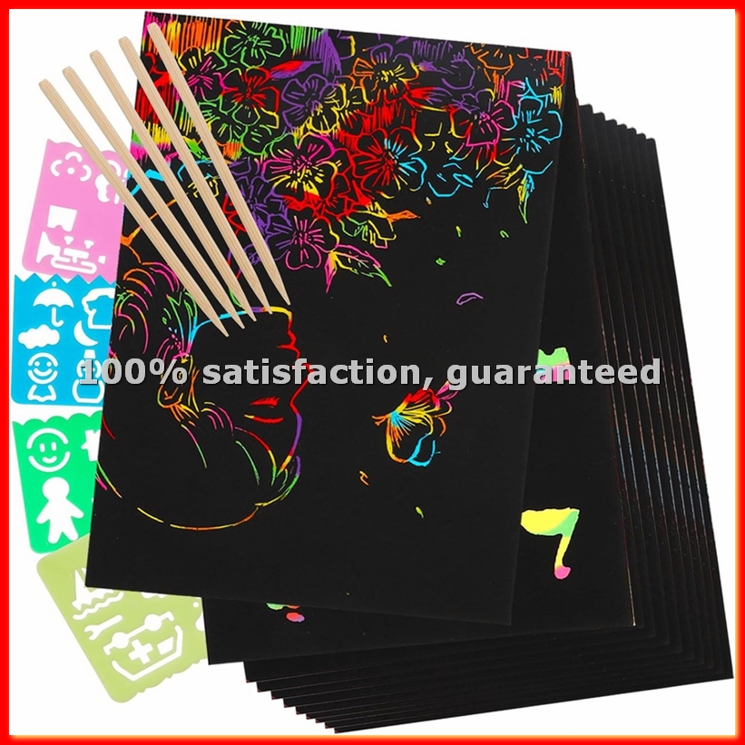 Scratch Paper Art Set, Black C - مراجعة Craft Art Set وسعره