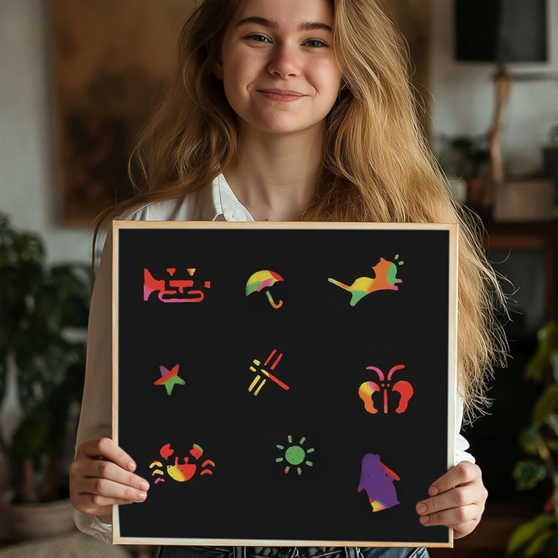 Scratch Paper Art Set, Black C - مراجعة Craft Art Set وسعره