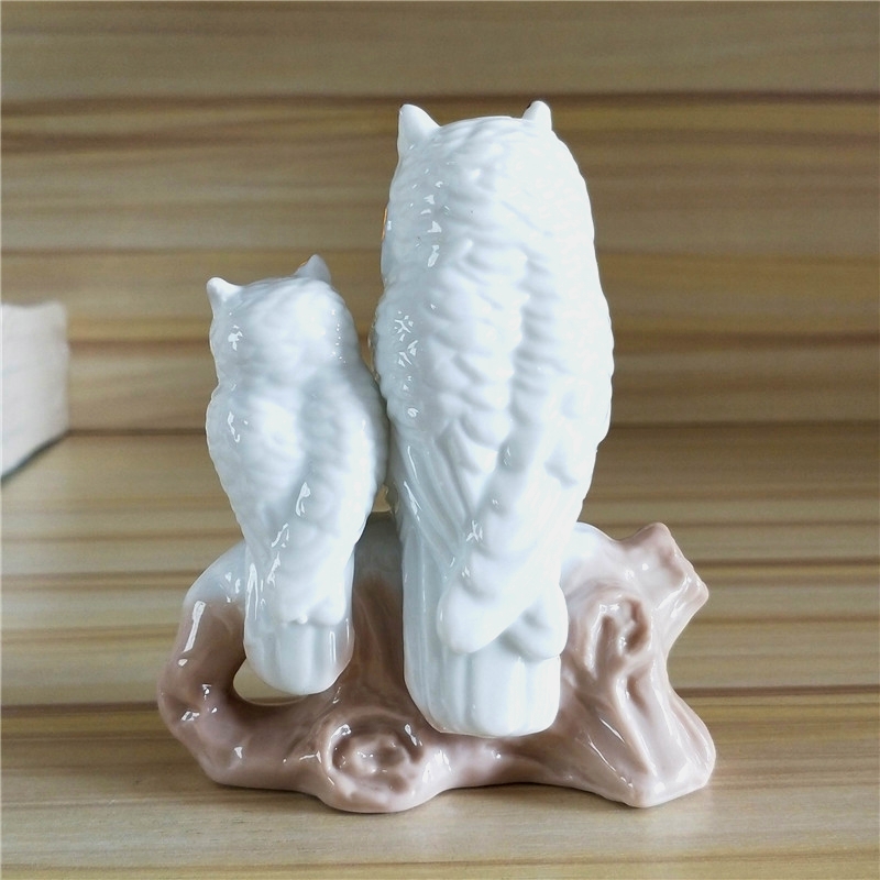 Gilt Porcelain Mother Owl Figu - مراجعة Art And Craft For Mother'S Day وسعره