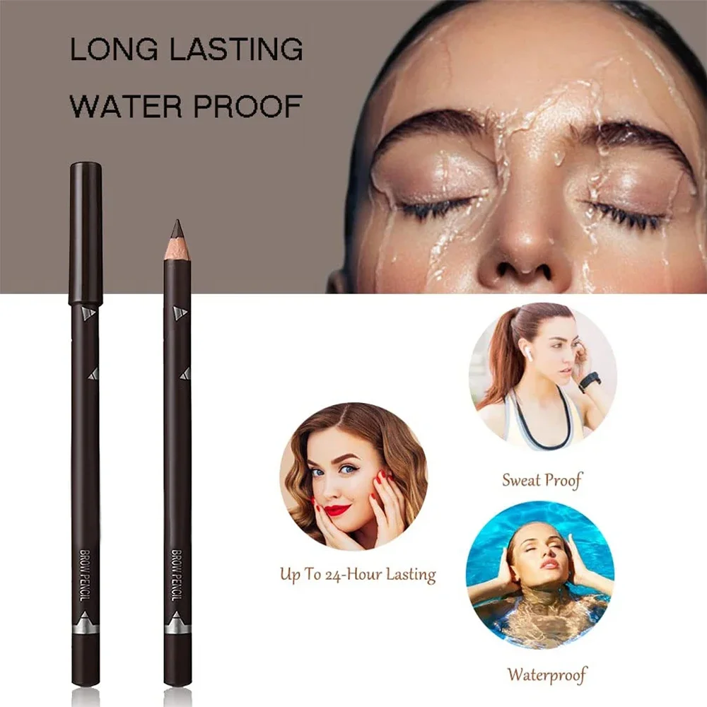 6/12Pcs Eye Brow Pencil Waterp - مراجعة Colored Pencil Professional وسعره