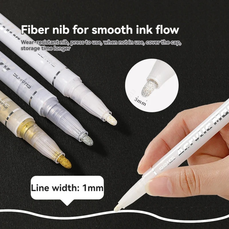1/3Pcs/Set High-gloss Acrylic  - مراجعة Illustration Marker Set وسعره