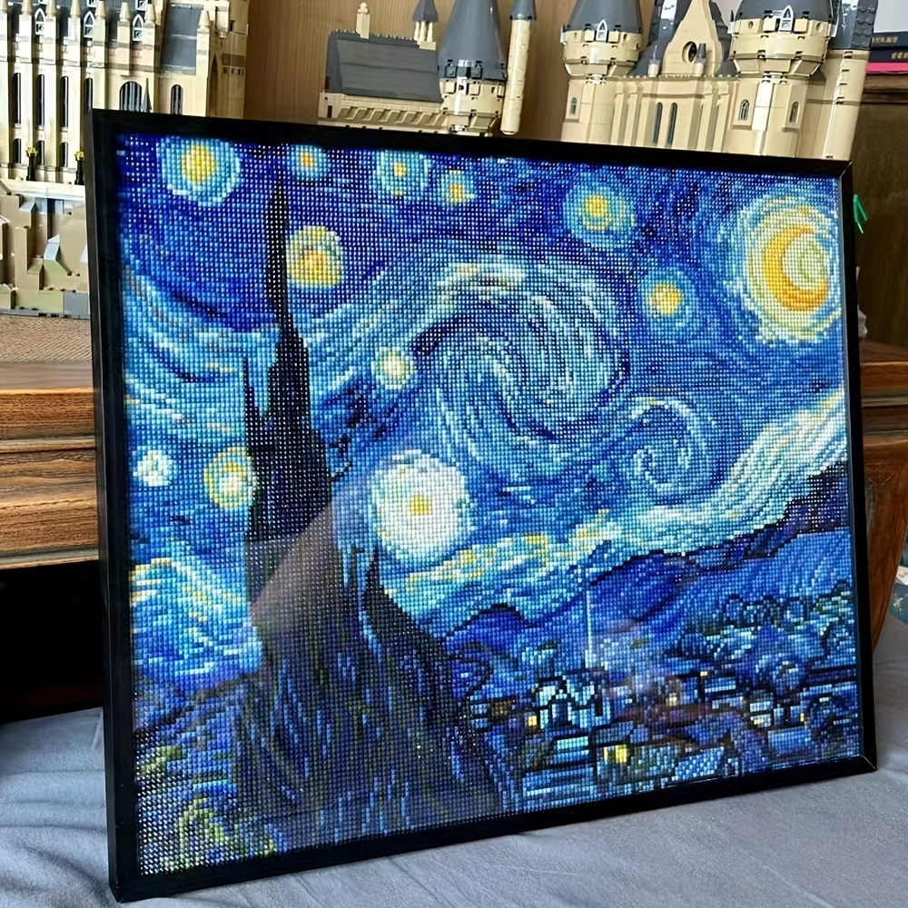 1PC frameless Van Gogh Starry  - مراجعة Art Craft Night وسعره